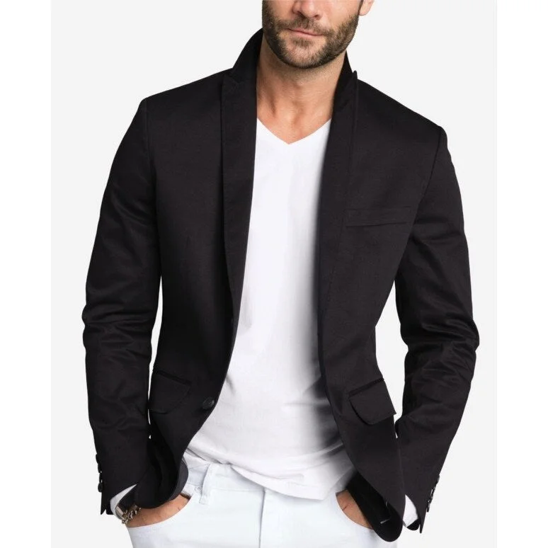 INC International Concepts Men's Slim Fit Blazer Black Large