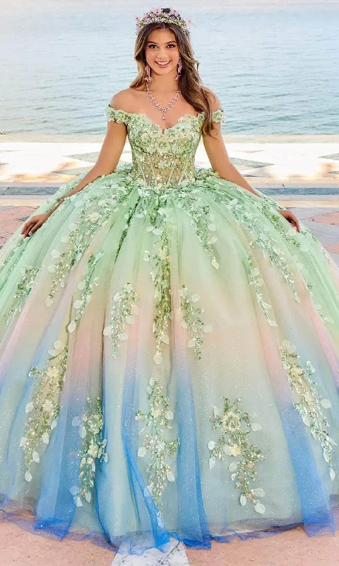 Princesa by Ariana Vara PR30162 - Three- Dimensional Flowers Prom Gown